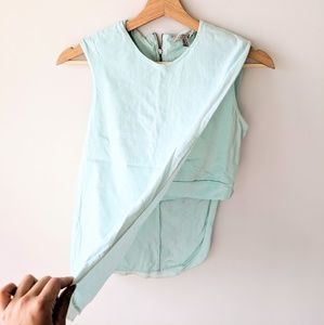 Zara × Asymetrical Top with Side Cut Out